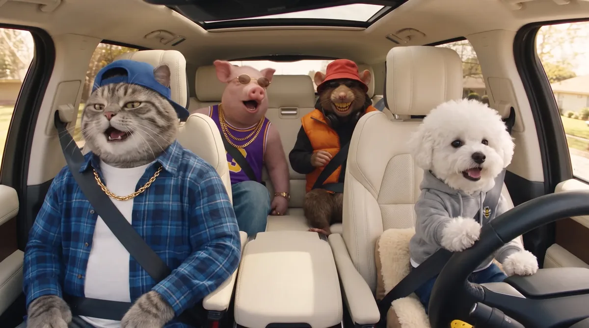 The car scene used as image 1
