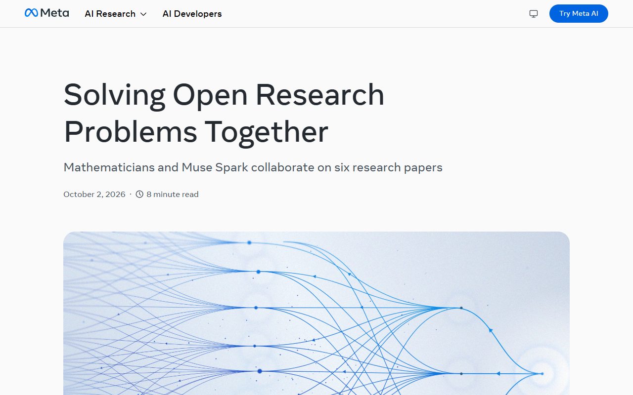 Meta AI Research 공식 블로그
