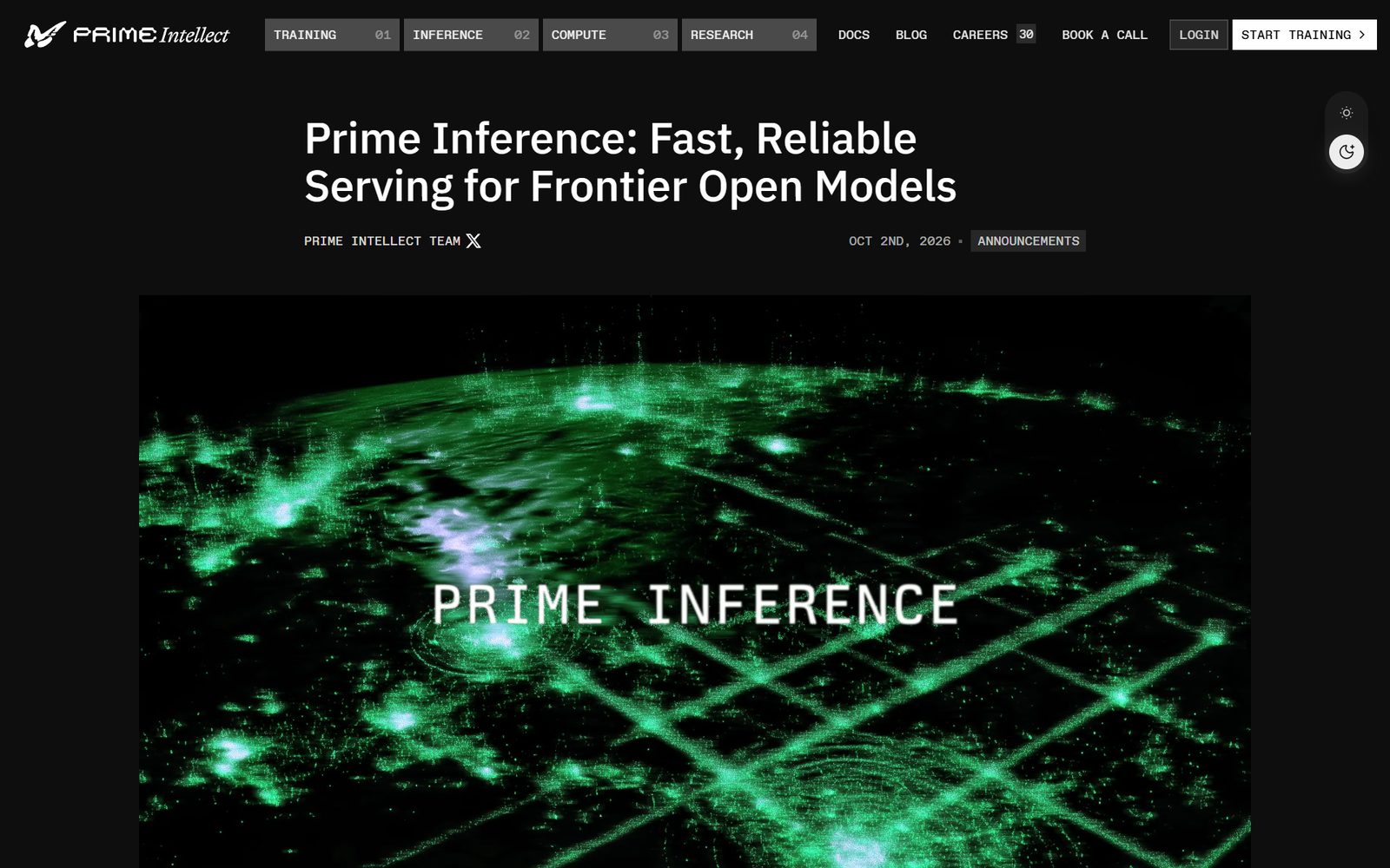 Prime Intellect 공식 블로그